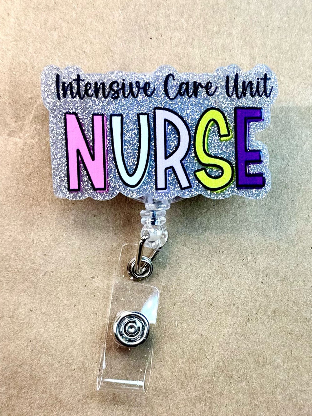 ICU intensive care unit Nurse Badge Reel